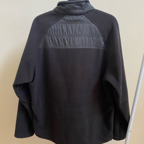 New Balance Black Fleece Jacket Quilted - Picture 3 of 7